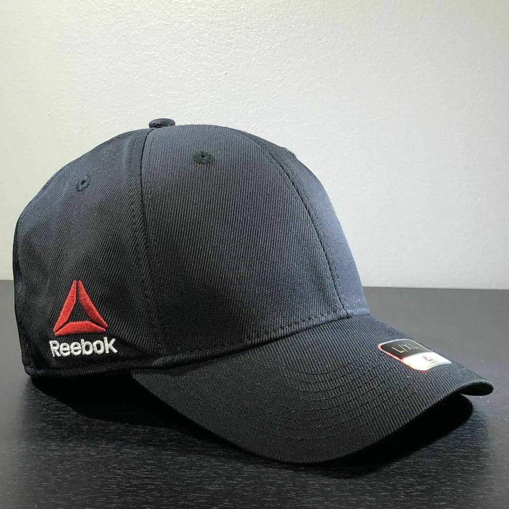 Mens Reebok UFC Fighter Structured Flex Hat - Black | White