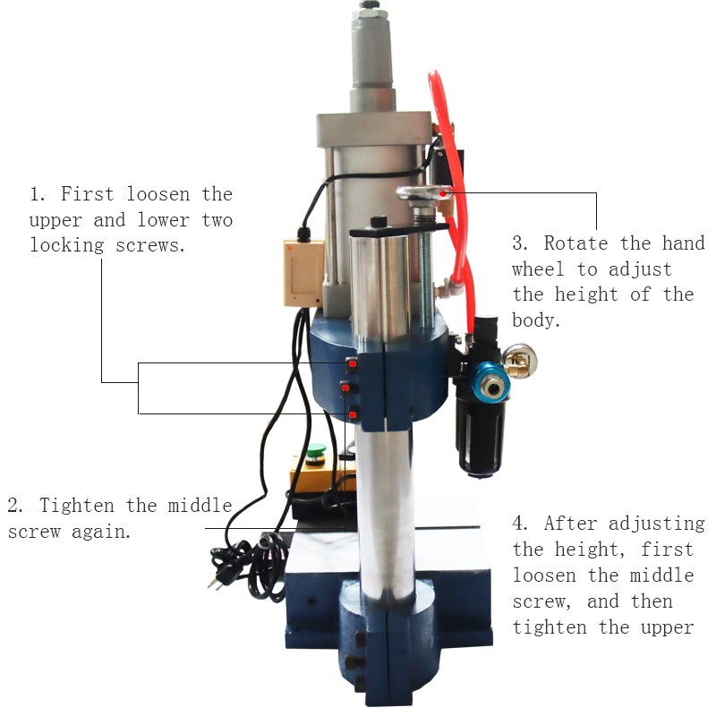 1763lb/800kg Pneumatic Punch Press Machine for Electronics etc Easy Operate 110V