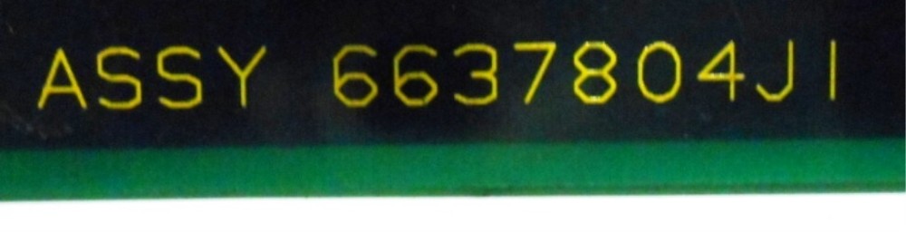 BAILEY CONTROLS BACK PANEL ASSEMBLY 6637804JI