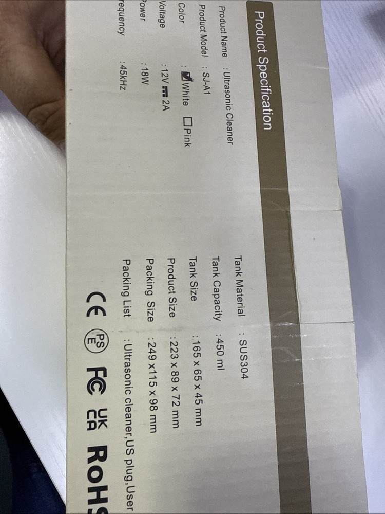 Ultrasonic Cleaner SJ-A1