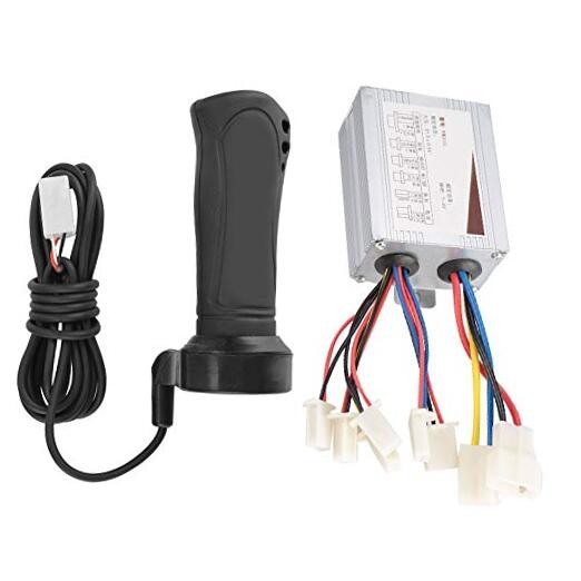 Brushed DC Motor Speed Controller, Smooth Adjustable Throttle Grip for Scooter