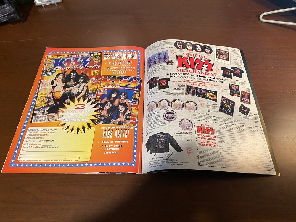 KISS Worldwide Tourbook - 1997 Tour Book w/ Poster