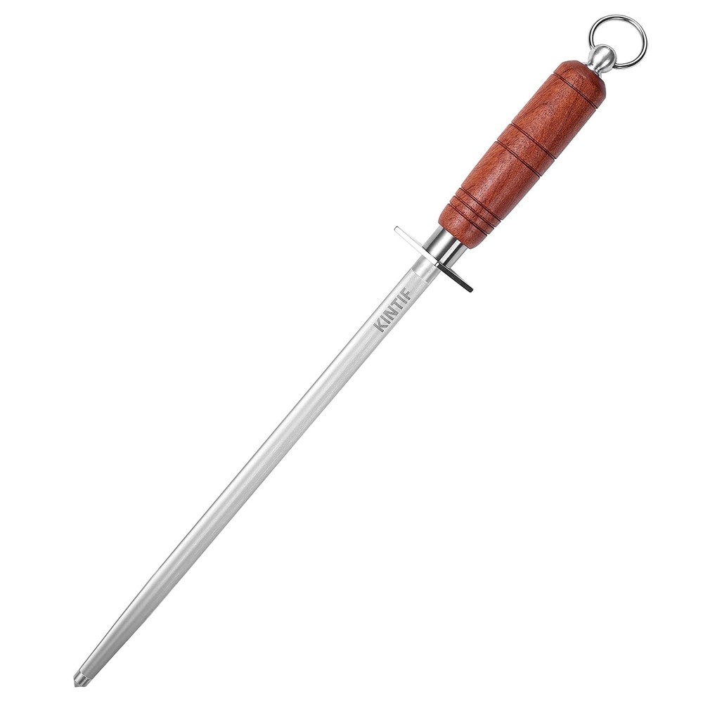 High Carbon Sharpening Steel Large Diameter Honing Rod Knife Sharpener Tool