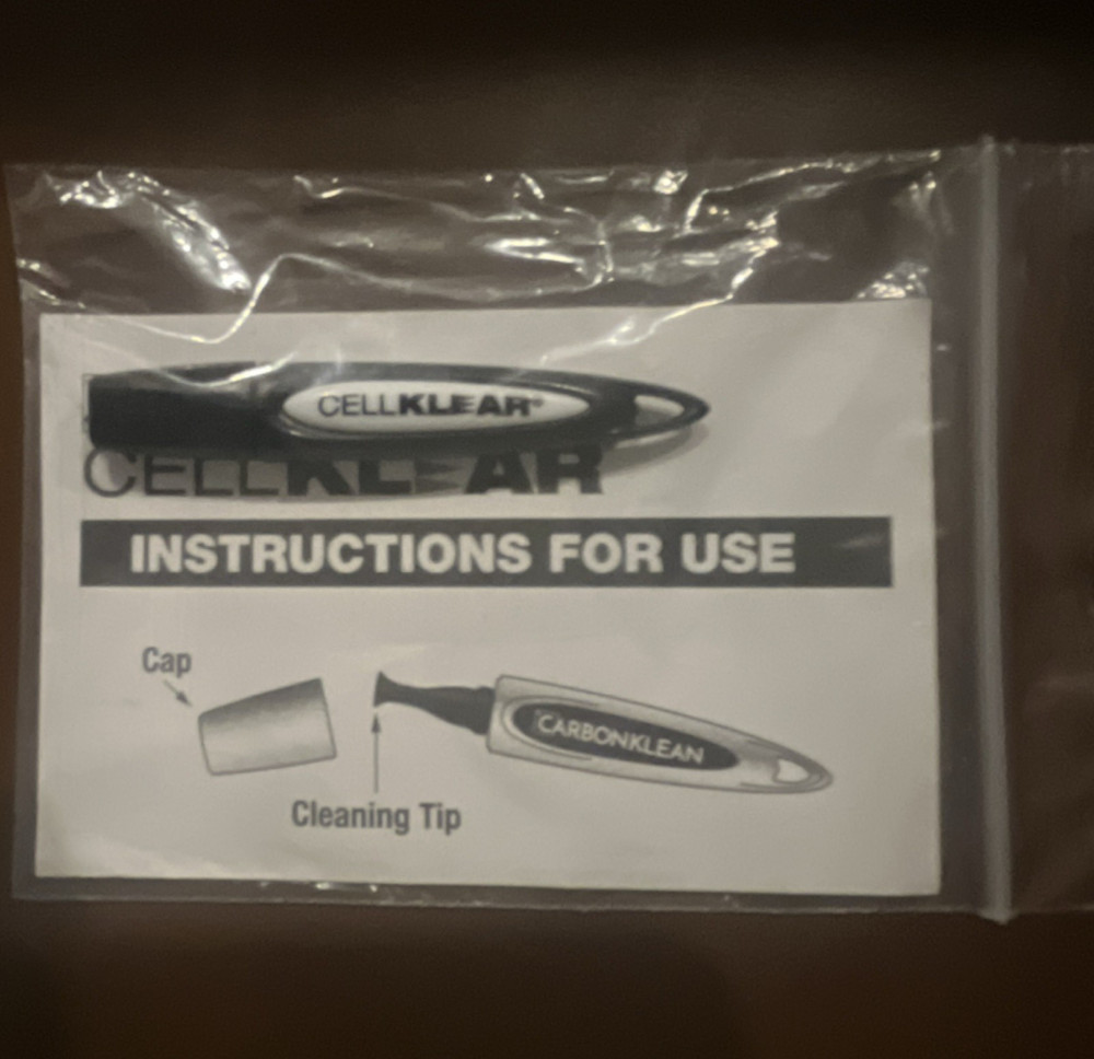 CarbonKlean CellKlear Smartphone Lens Cleaner with Instructions