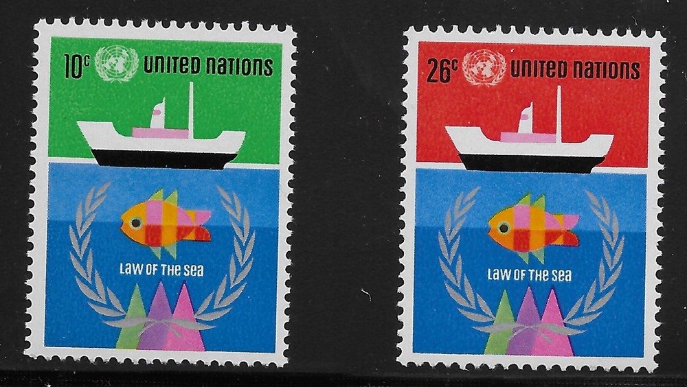 UN Scott #NY 254-55, Singles 1973 Complete Set FVF MNH