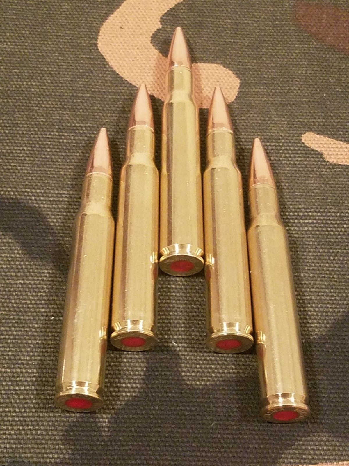 30-06 SPRINGFIELD SNAP CAPS SET OF 5 "SAFETY RED"