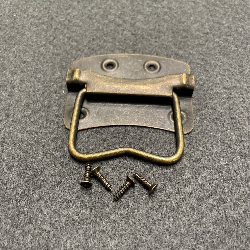 1-1/2" x 2-1/8" Pull for Box Antique Brass