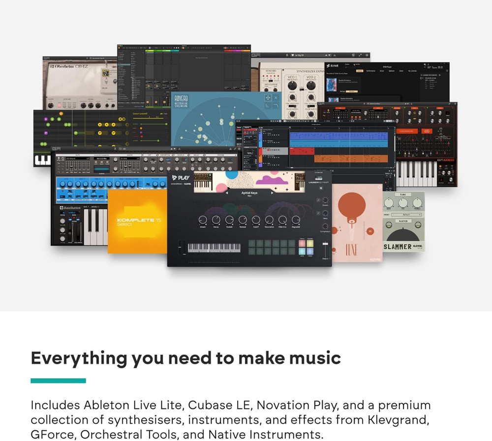 Launchkey Mini 25 MK4 — Portable 25 Mini-Key, USB, MIDI Keyboard Controller with