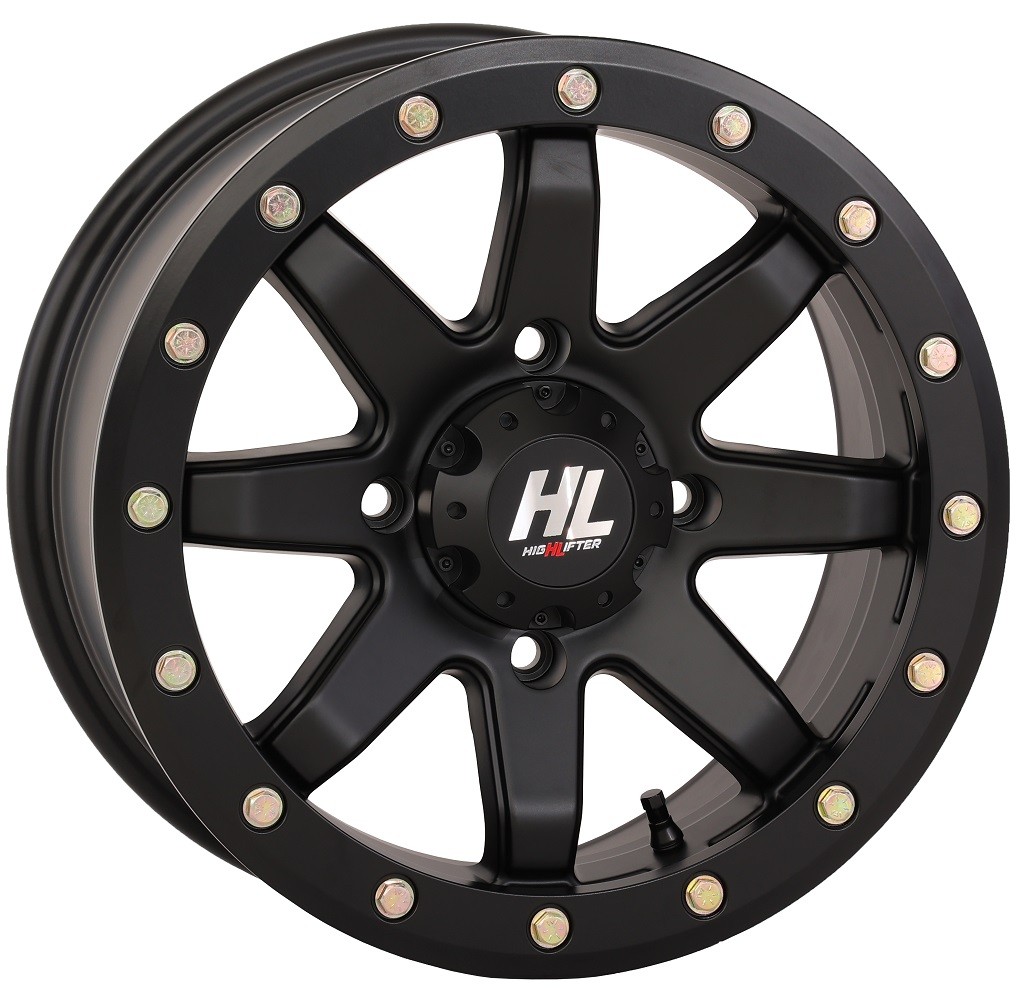 High Lifter by STI HL9 Beadlock 15x7 ATV/UTV Wheel - Matte Black (4/156) - 5+2