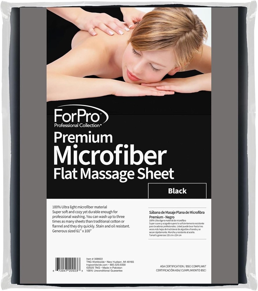 Durable Microfiber Massage Sheet - Quick-Drying & Stain-Resistant, 61" x 100"