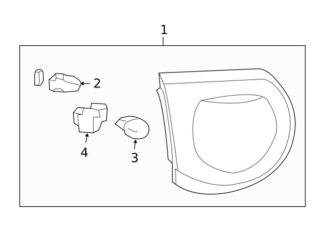 Genuine GM Tail Lamp Assembly Bracket 25851968