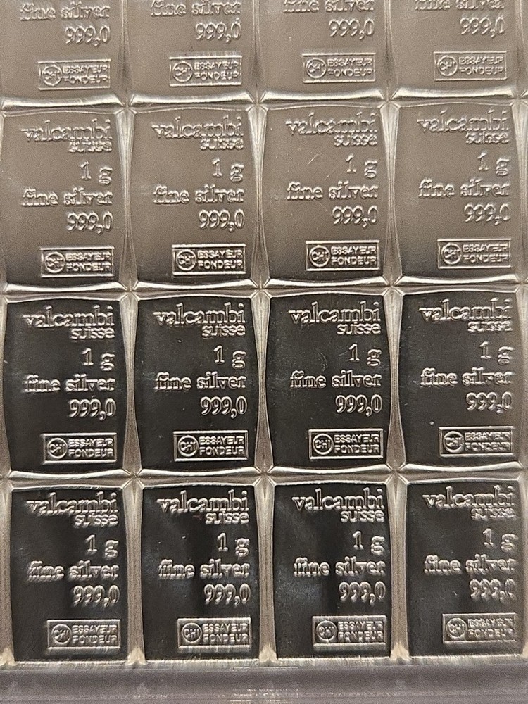 Valcambi 1 Gram Silver Bar  .999 Fine Silver *** START STACKING ****