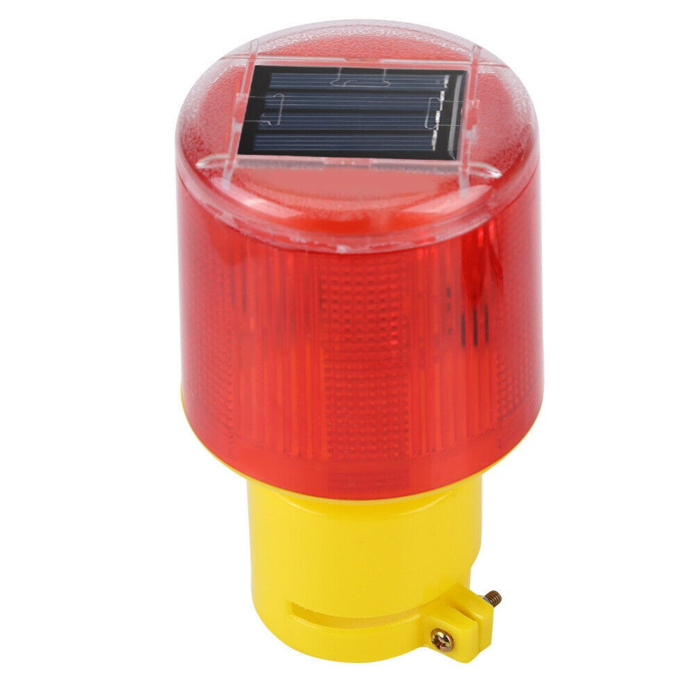 Waterproof Solar LED Alarm Strobe Signal Security Caution Flash Warning Lights
