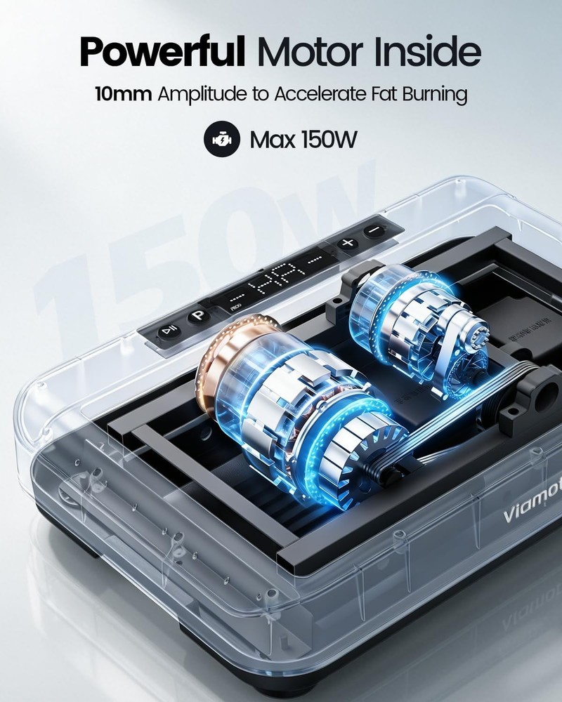 Vibration Plate Exercise Machine, Full Body Vibrating Platform for Lymphatic Dra