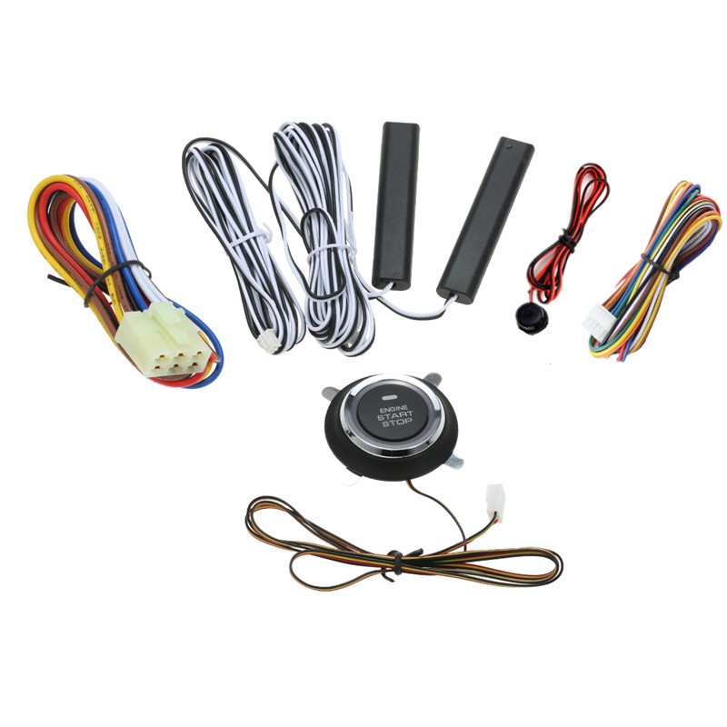 Car Keyless Entry Engine Start Alarm System Push Button Remote Starter System