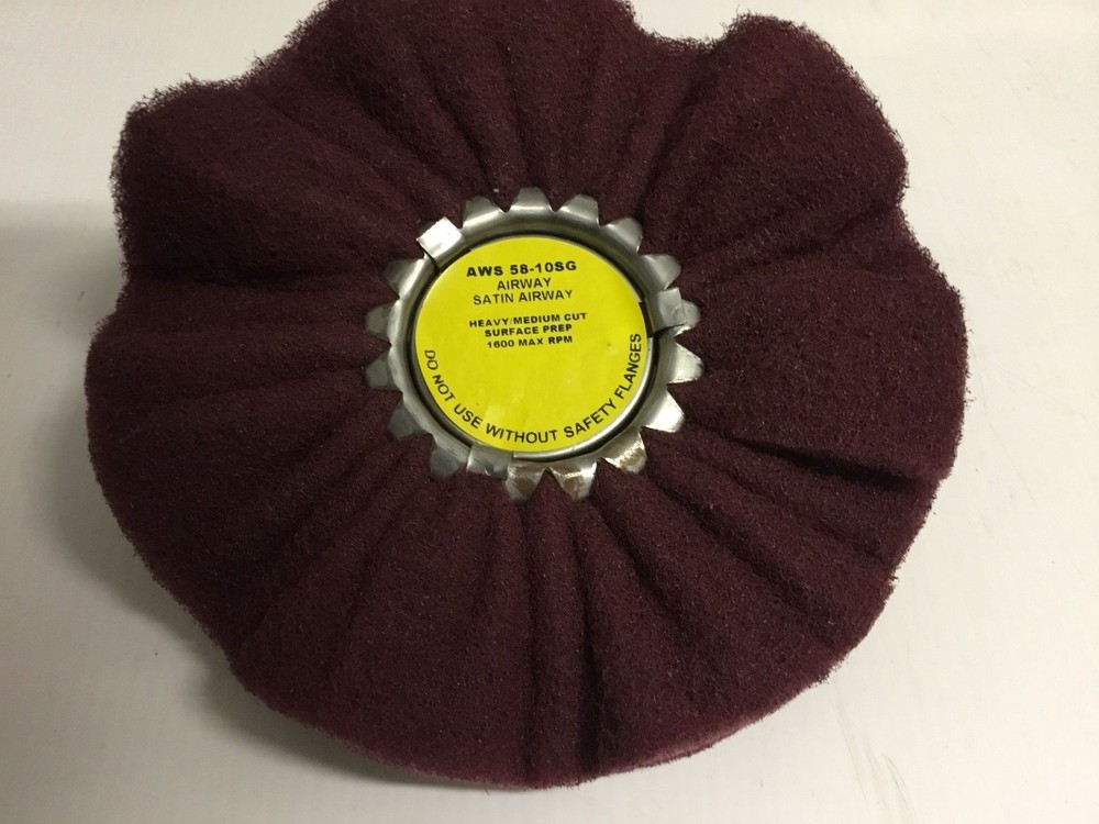 Zephyr Satin Airway Wheel 10'' Heavy/Medium Cut Surface Prep