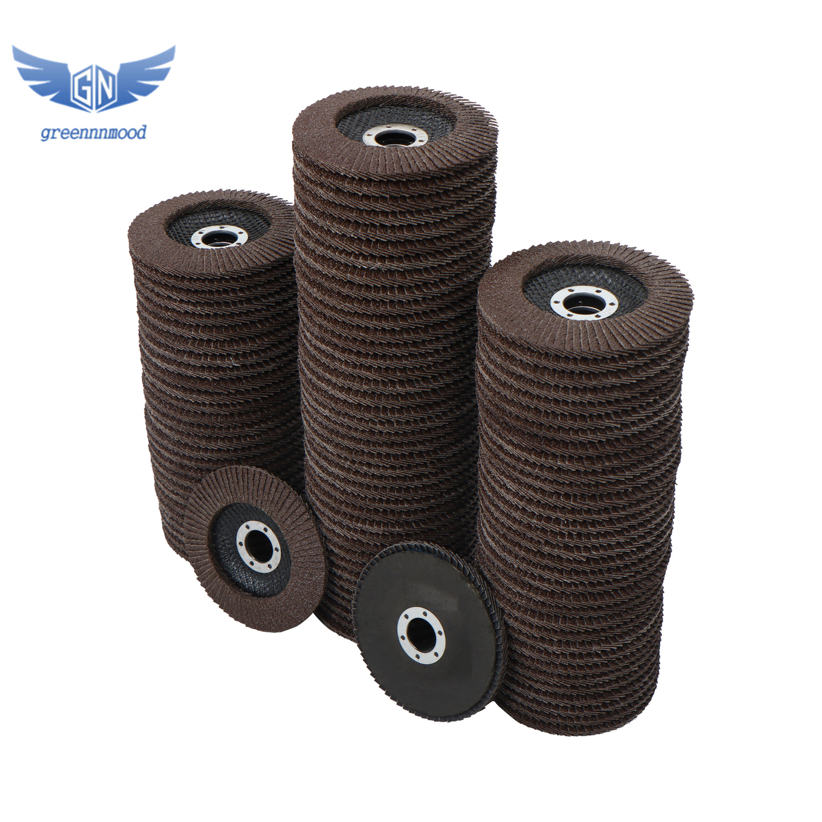 100PCS Premium Zirconia Flap Disc Sanding Grinding 4-1/2" × 7/8" 40 Grit