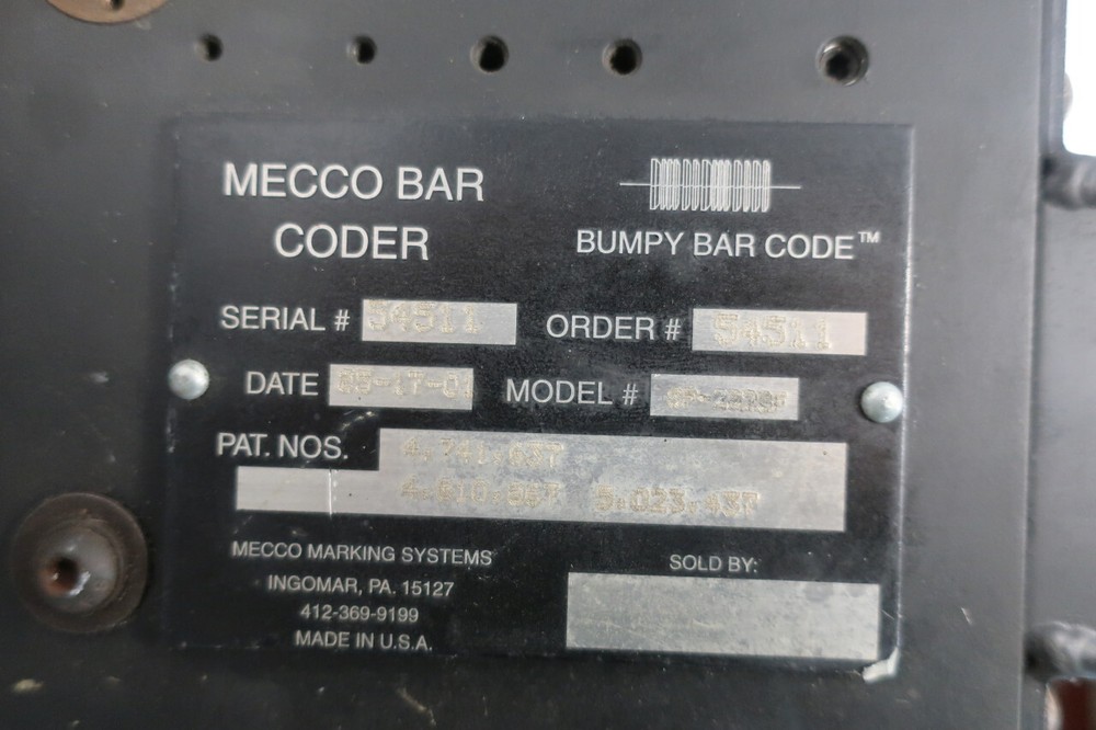 Mecco SP-202SF Indented Bar Coder