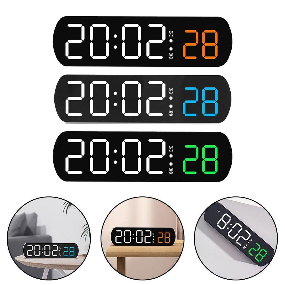 Ultra quiet Voice Control Alarm Clock with Timer Countdown and Night Mode
