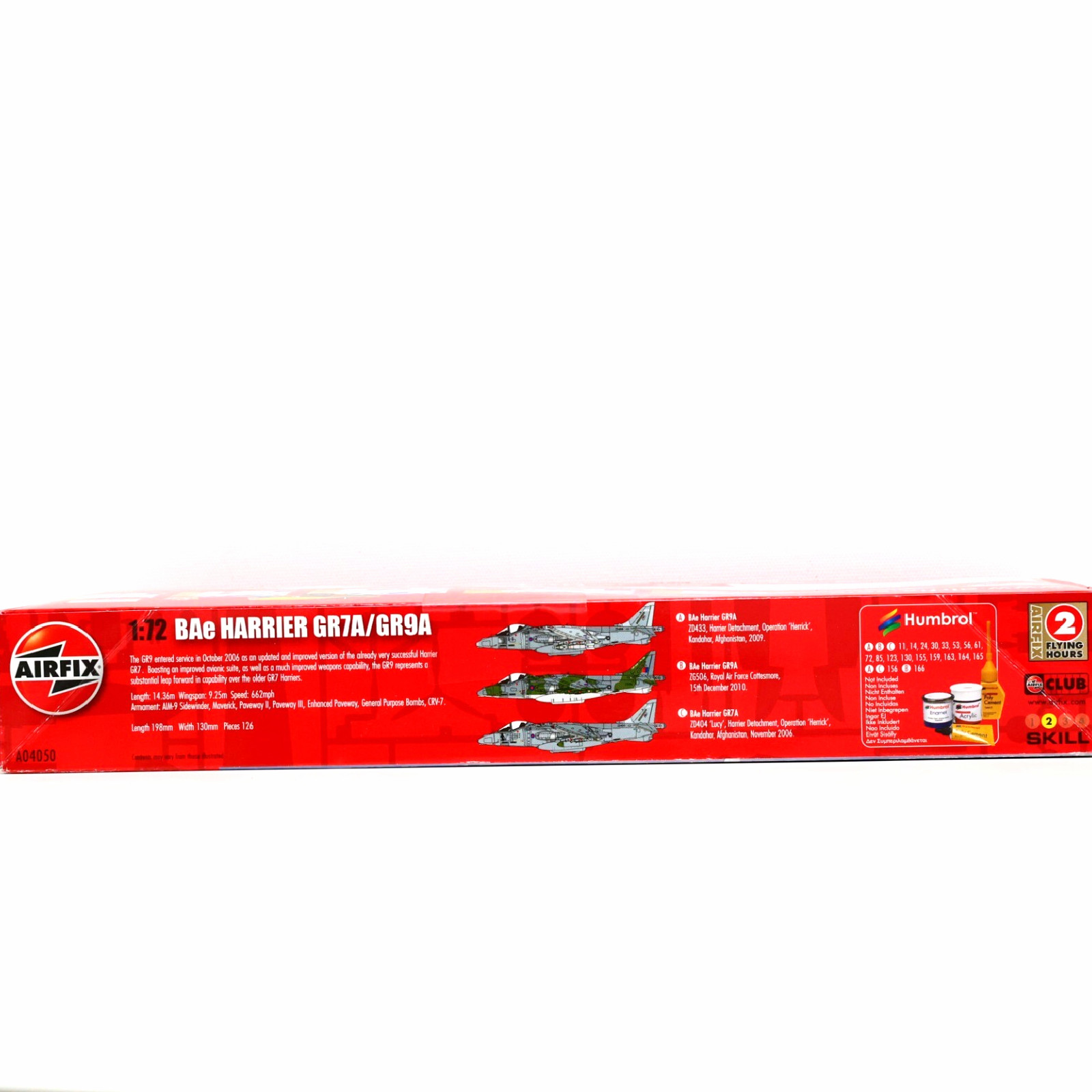 BAE HARRIER GR7A/GR9A 1:72 Airfix Kit A04050