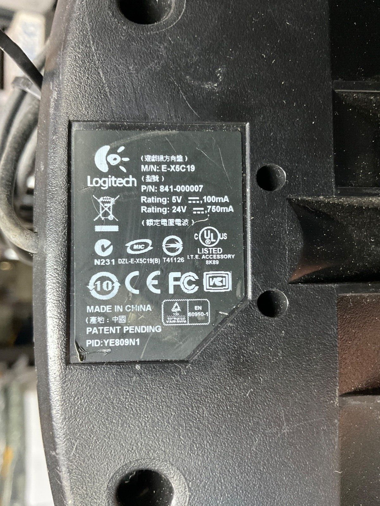 LOGITECH DRIVING FORCE GT Steering Wheel E-X5C19