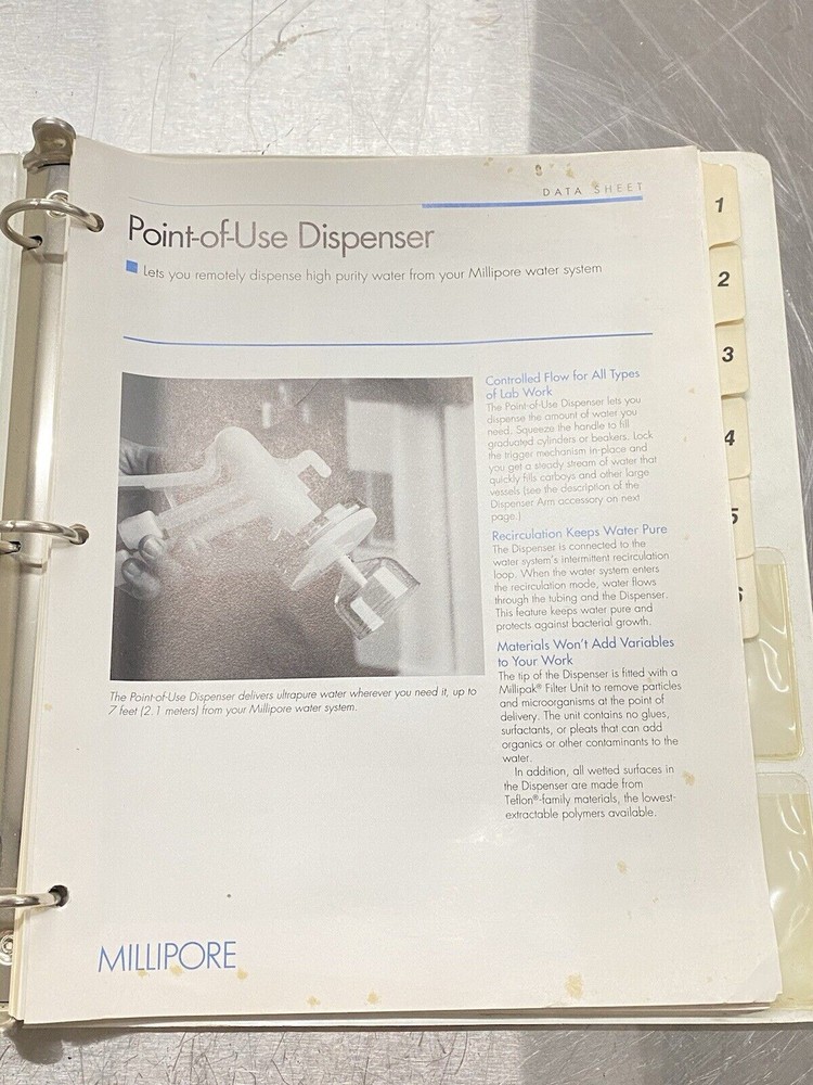 Millipore AFS 300 Analyzer Feed System With VHS - Users Guide / Manual