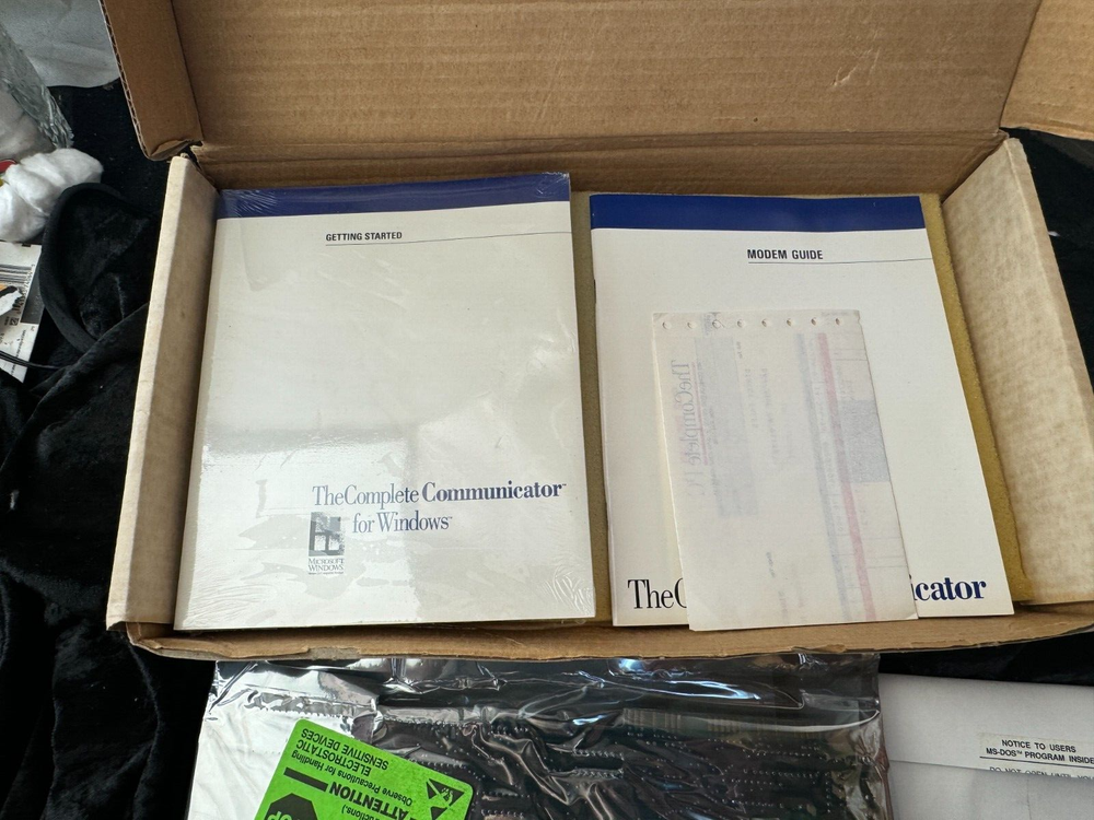 Complete Communicator Fax Modem w/ the Complete PC for DOS & Windows 5.25 Media
