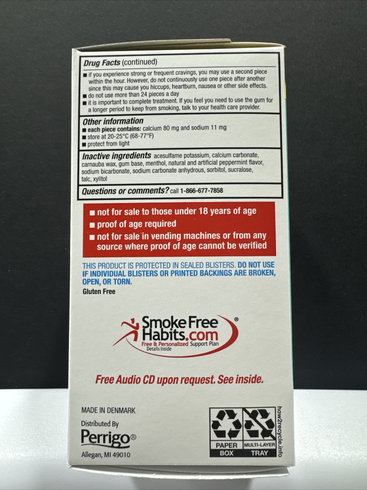 GoodSense Nicotine Gum • 2mg • Arctic Mint 110 Pieces • *Please See Date Photos