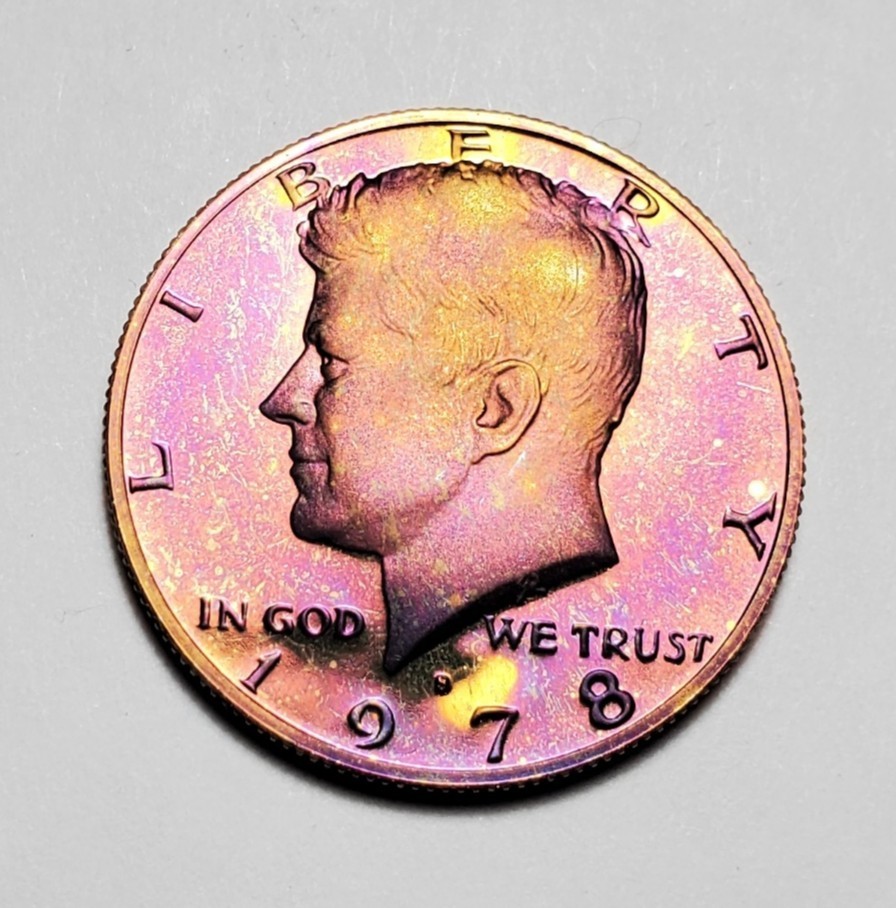 TONED 1978 S KENNEDY HALF DOLLAR PROOF UNC #C9379