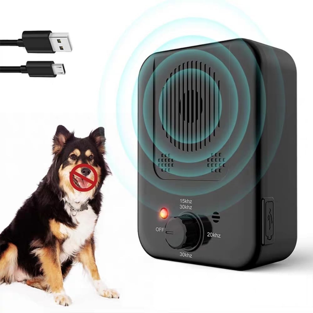 Anti Barking Devices, Auto Dog Bark Control Devices with 3 Modes, Rechargeable