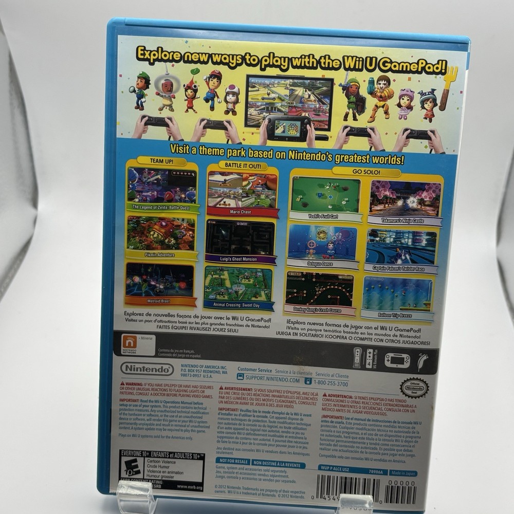 NinendoLand Wii U - No Instruction Book - Untested