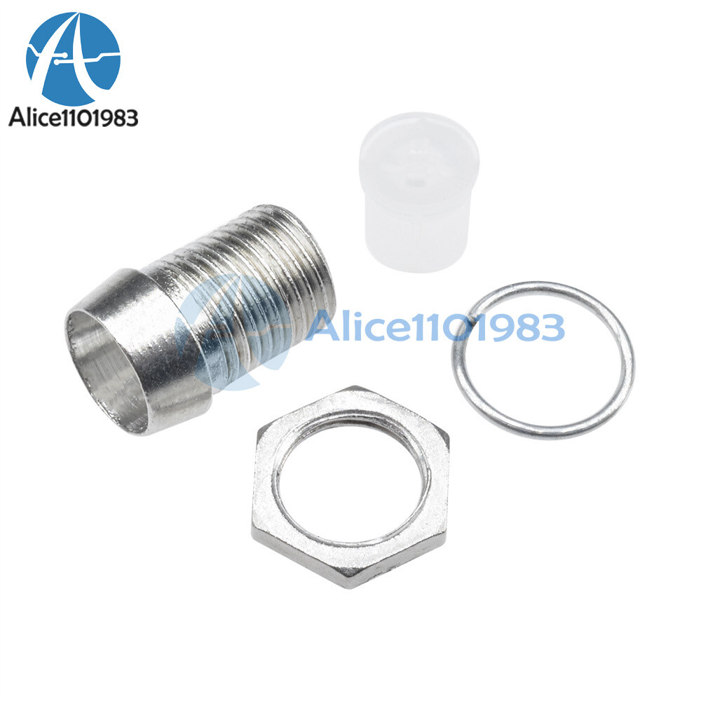 10 x 5MM Chrome Metal Silver Bezel LED Holder Panel Display Mount Base Rubber
