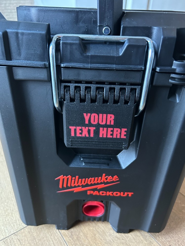 Replacement Latch for Milwaukee Compact Toolbox – Custom Text & Color Options!