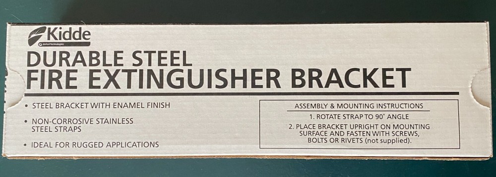 Kidde Fire Extinguisher Bracket, Model MB16R, New in Box