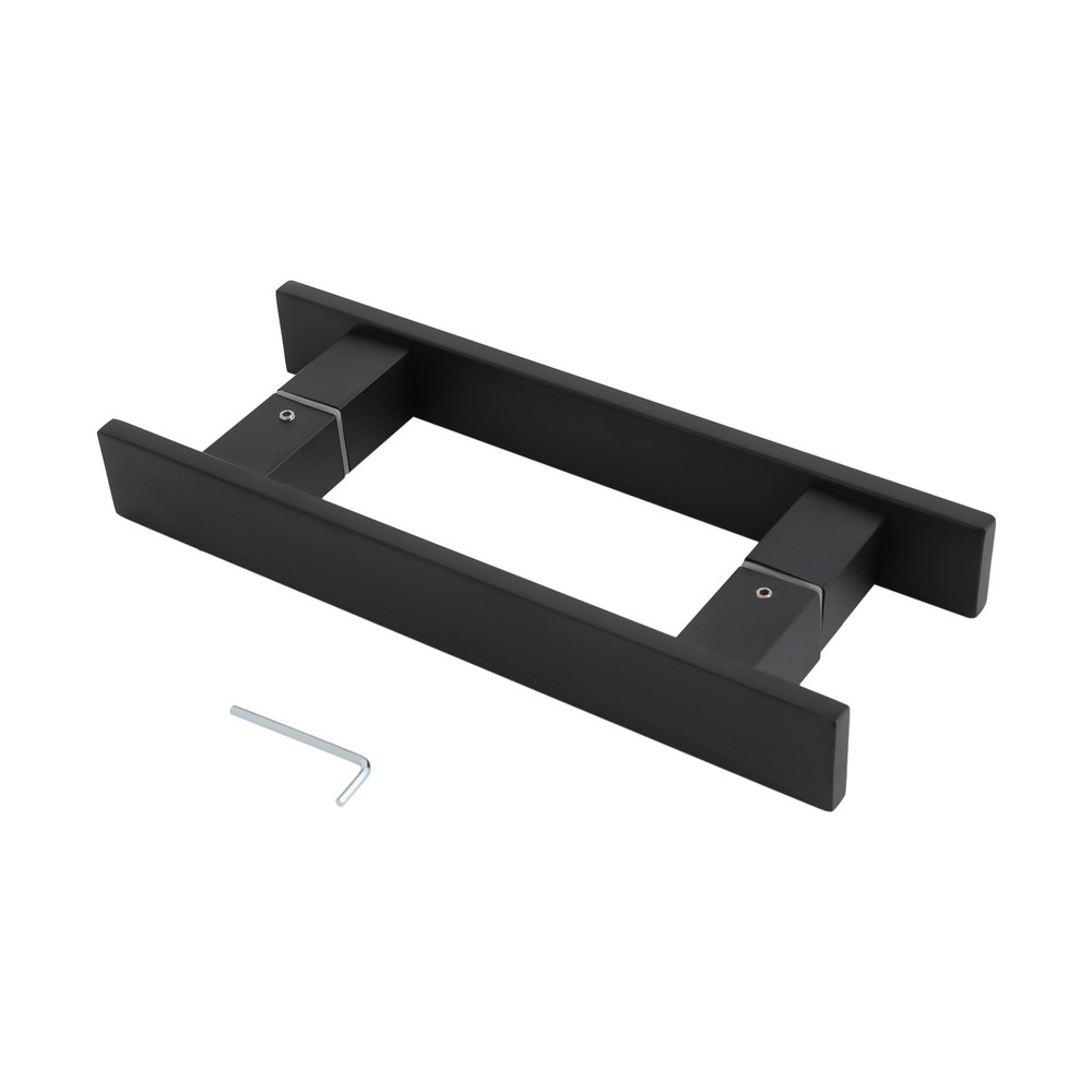 Stainless Steel Double Sided Push Pull Door Handle, H-shaped Door Pull Handle