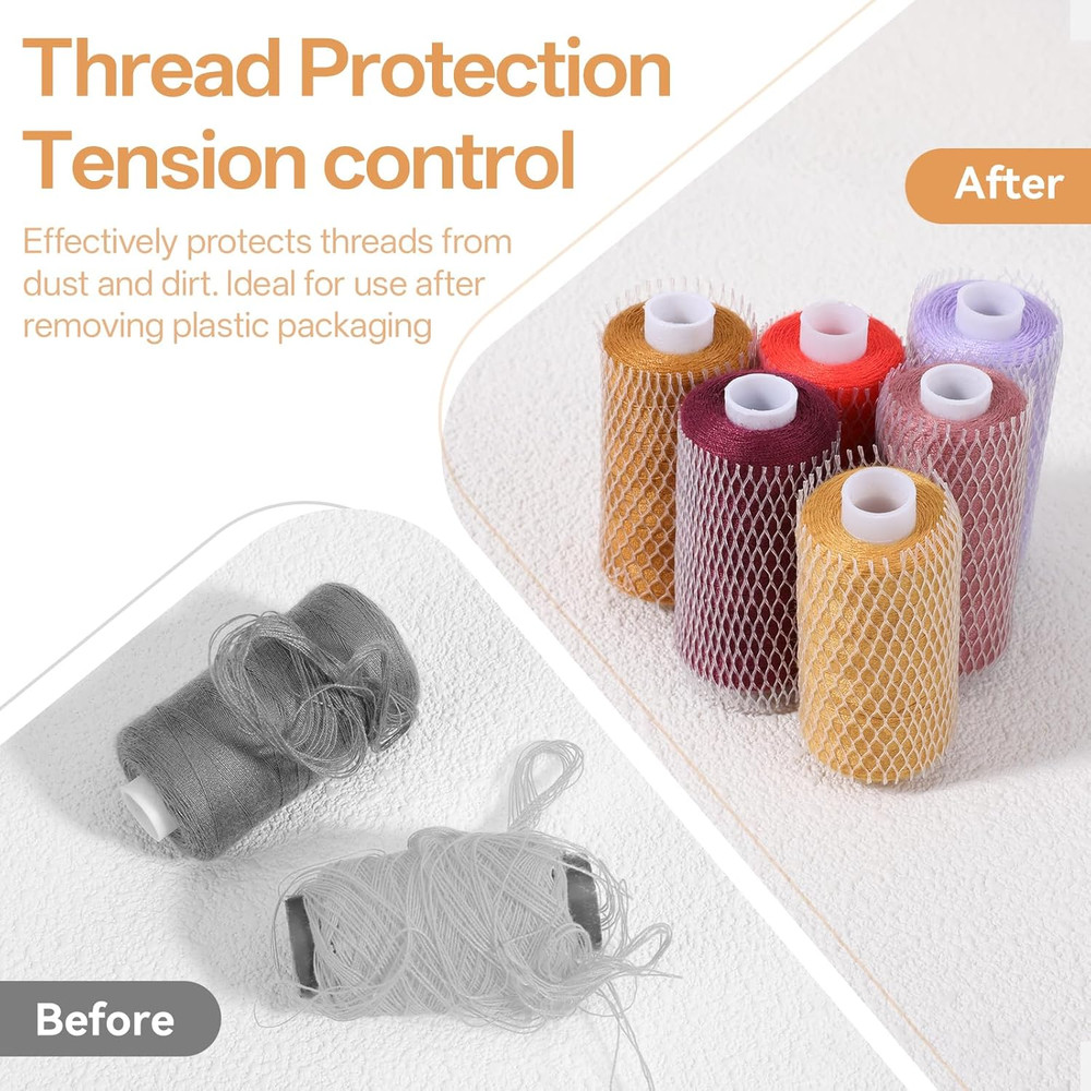 100Pcs Thread Covers Thread Nets for Spools of Threads Embroidery Threads Sleeve