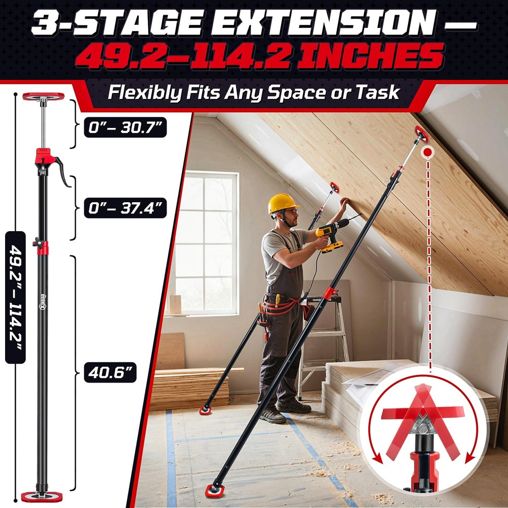 Cabinet Jacks for Installing Cabinets, Heavy Duty Third Hand Tools Adjustable...