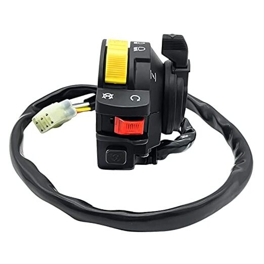Left Handlebar Start Stop Headlight Switch for Suzuki Eiger 400 Kingquad 400