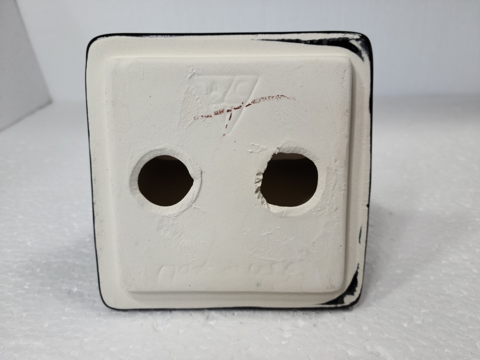 Vintage Black Ceramic Tile Soap Dish Tumbler Cup Tray Toothbrush Holder Set