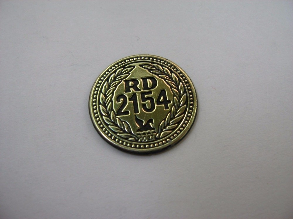 RD 2154 Coin Token Vintage