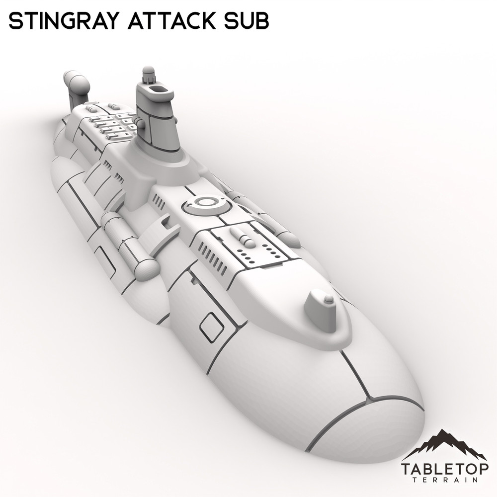 Stingray Attack Sub - Small Scale Mech Wargames 6mm 8mm