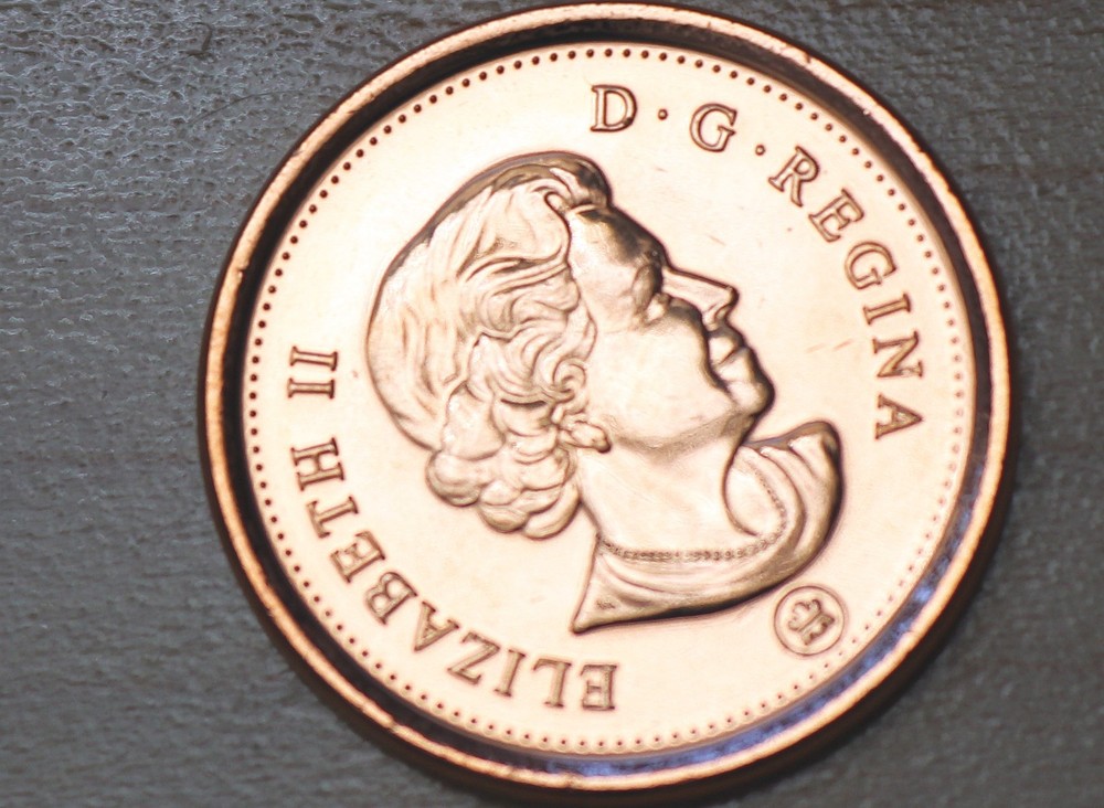 2012 Canada 1 Cent Magnetic from Mint Roll Unc.