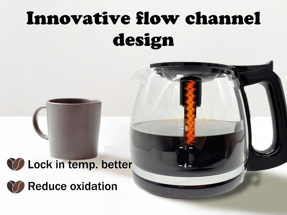 Universal 12-Cup Replacement Coffee Pot, FIt For Hamilton Beach Coffee Maker