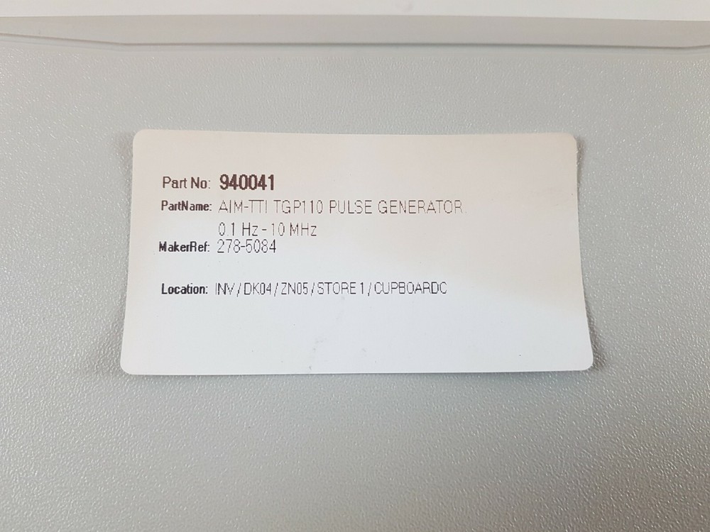 Aim tti tgp110 pulse generator 10mhz