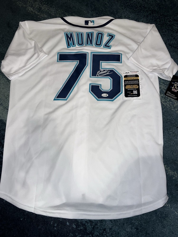 Andres Munoz Signed Seattle Mariners Jersey Superstar Ace JSA Auth