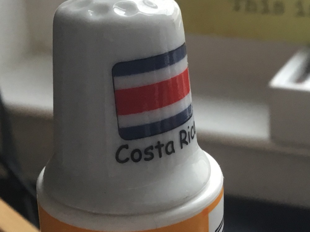 Thimble - Costa Rica flag   - Z