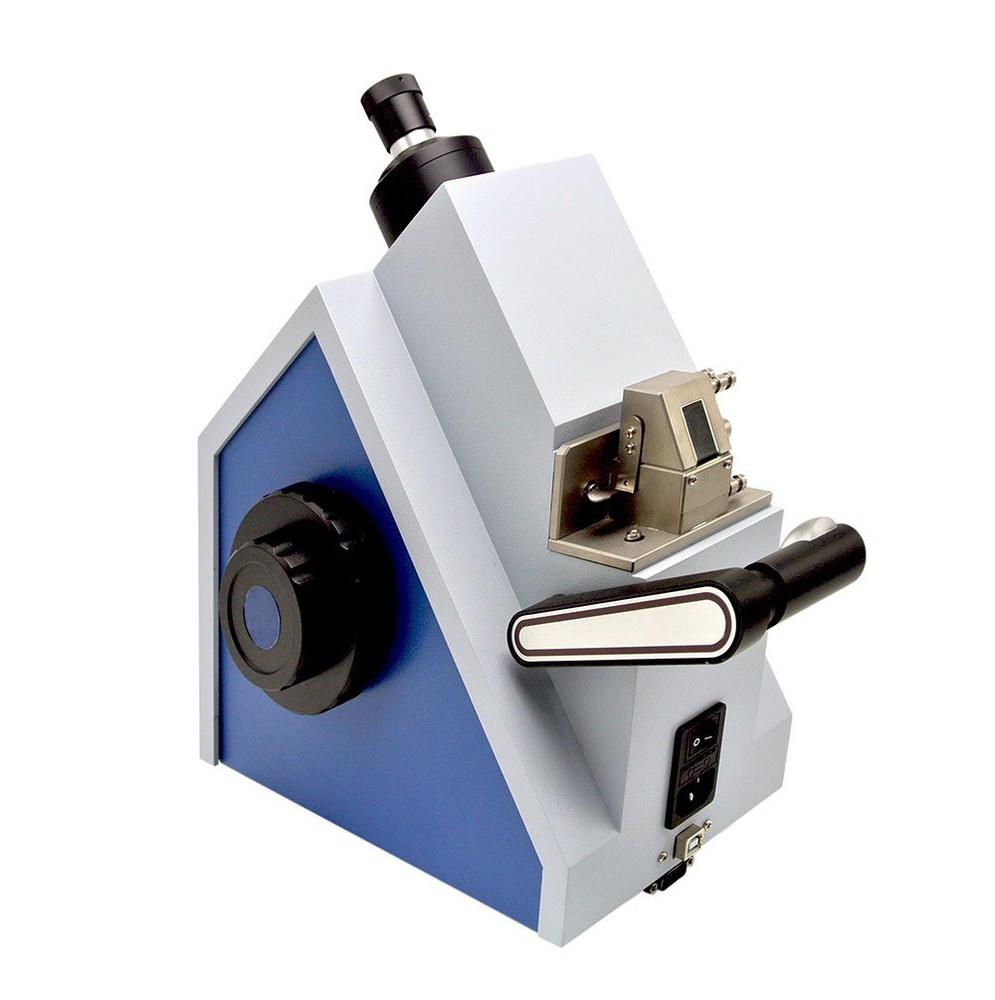 Digital Abbe Refractometer Brix Refractometer with 1.3000-1.7000 nD 0-100% Brix