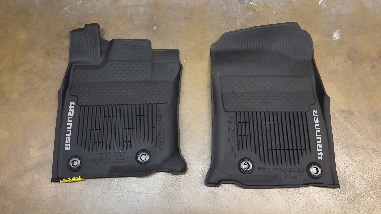 2013 - 2022 Toyota 4Runner OEM All Weather Mats Liners Set of 3 PT908-89160-02