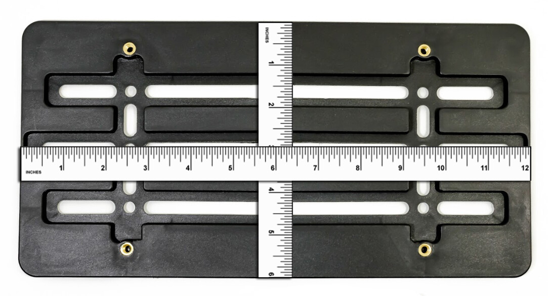 Universal License Plate Tag Holder Mounting Relocator Adapter Bumper Kit Bracket