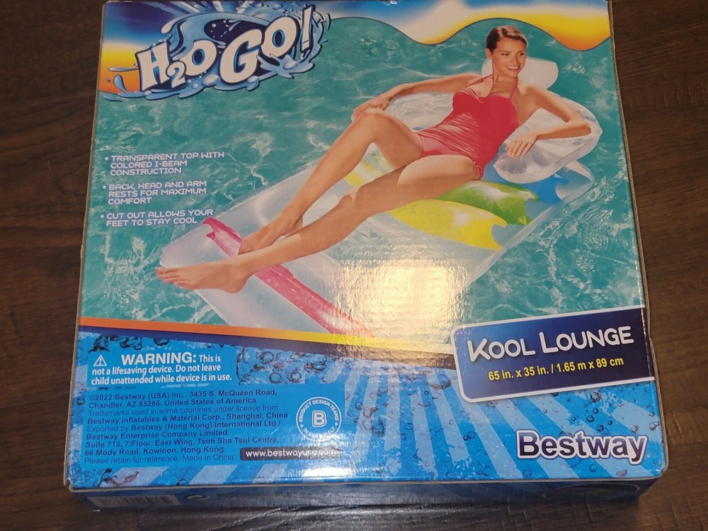 H2O Go! Kool Lounge Pool Float Inflatable Float